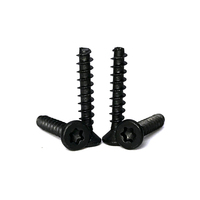 Vis torx de sécurité à six lobes, vis de machine noire, vis torx à tête plate