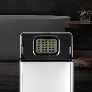 Poubelle grande taille sans poinçon accessible luxe style mignon cuisine et salle de bain sandwich poubelle murale - Product Image 2