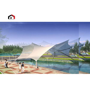 Estructura de Membrana de Gran Vano Prefabricada para Exteriores de Alta Calidad en PVDF/PVC - Product Image 4