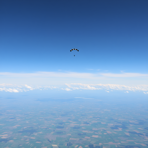 T-shirt de parachutisme : J'ai fait du parachutisme et je n'ai pas meurt la première fois - Design original - Product Image 3