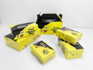 Caja de Papel para Hamburguesas Portátil con Recubrimiento UV y Logotipo Personalizado, para Papas Fritas - Product Image 4
