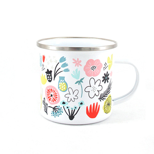 Carino logo personalizzato stampa tazza di caffè smalto per gli amici e regalo di festa - Product Image 2