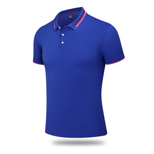 Chemises polo en coton pour hommes avec logo personnalisé, vente en gros de vêtements de travail, t-shirt polo uni, grande taille, pour hommes - Product Image 5