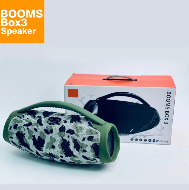 LED Super Boombox 3 Pro Portable Wireless Blue Tooth Speakers Waterproof PC Column Outdoor Music Player for Booms Box 3 Speaker