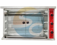 Four à rôtisserie à gaz commercial en acier inoxydable, friteuse à air, grill rotatif automatique SC-G3P, haute efficacité, facile à utiliser