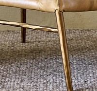 Cuir classique rétro industriel durable pour chaise de style loft pour salon et salle à manger