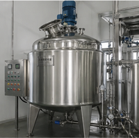 Réservoir Agité en Acier Inoxydable HENGYU 3000L, Cuve de Mélange à Cisaillement Élevé pour Produits Chimiques Industriels et Cosmétiques, Moteur Économe en Énergie