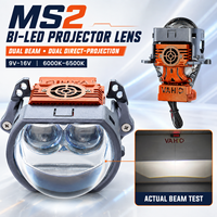 NOUVEAU VAHID 80W 18000LM Lentille de projecteur laser Bi-LED 9V-16V 6000K Phares LED de voiture à faisceau haut et bas Systèmes d'éclairage automobile de retrofit