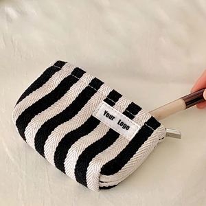 New Designer Private Label Daily Storage <b>Toiletry</b> <b>Bag</b> Portable Herringbone Cosmetic Pouch <b>Bag</b> in Low Moq and Low Price - Product Image 1