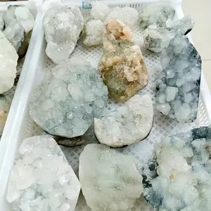 Wholesale Natural Crystal White Raw Rough Stone Quartz Apophyllite Minerals Cluster For Decoration