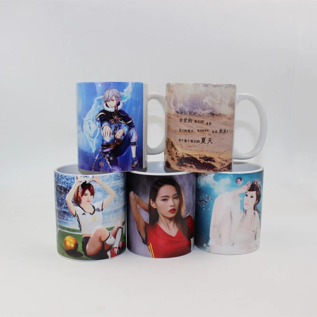 Tasse à café en céramique blanche revêtue, cadeau personnalisé, 20 pièces, promotion, personnalisé, avec votre Logo imprimé