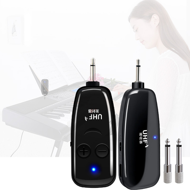 UHF Guitar Transmitter Receiver Wireless Guitar Transmitter 20 Meter Distance Guitar Wireless System