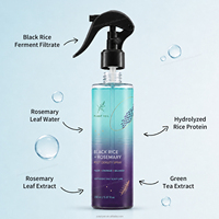 Semprotan Rambut Penguat Kepadatan Kulit Kepala Berbahan Dasar Beras Hitam dan Akar Rosemary untuk Rambut Tipis, Lemah, dan Rontok