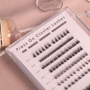 Kit de Extensiones de Pestañas en Racimo Autoadhesivas con Certificación CE, de 10-16 mm, Tira Completa, Marca Privada, Pestañas Postizas sin Pegamento - Product Image 2