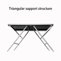 Table pliante en aluminium à hauteur réglable, portable, imperméable, pour le camping en plein air, pique-nique, mobilier OEM ODM