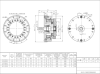 Réducteur harmonique combiné à capuchon d'arbre intermédiaire 48V 80W, boîte de vitesses harmonique de précision pour articulations de robots industriels