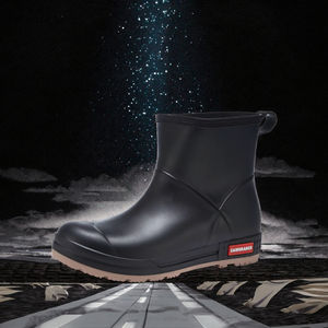 Botas de Lluvia Impermeables Unisex de PVC, Antideslizantes, para Jardín, Trabajo, Moda, con Parte Superior de Gel Firme, Plantilla de EVA, Ligeras, para Verano e Invierno - Product Image 2