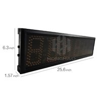 Hao 5 pouces 6 chiffres Led compteur affichage Led numérique chronomètre mur Led horloge sport voiture course minuterie Marathon minuterie rouge Mini Hong