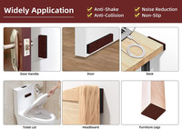 Protections de meubles pour la décoration intérieure, coussinets en feutre autocollants pour pieds de chaise, coussinets anti-vibrations insonorisants pour cadre de lit et tête de lit