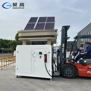 태양 에너지 휴대용 주유소 모바일 연료 스테이션 컨테이너 태양 전지판이있는 미니 모바일 연료 스테이션