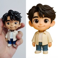 Modèle en résine personnalisé photo réelle DIY Q Figurine |   Décoration de bureau en impression 3D |   Cadeau unique pour un anniversaire ou un mariage |   Fabriqué en Chine