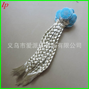 วิกผมถักเปียเอลซ่าสีเงินน้ำตาลสำหรับเด็กอุปกรณ์ประกอบชุด LPT0121 - Product Image 5