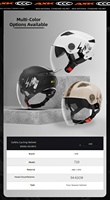 Nouveau casque demi-face Kaizehui entièrement en ABS, homologué DOT, visière auto-teintée, appui-tête réglable, boucle à dégagement rapide, pour hommes et femmes