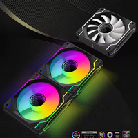 Boîtier d'ordinateur de jeu de bureau avec ventilateurs ARGB de 120 mm, éclairage coloré PWM RGB pour PC de jeu
