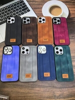 Nouveau Design PU Cuir Motif Invisible Téléphone étui pour iphone 17 Pro Max 16 Pro Luxe Type Téléphone Couverture pour Samsung S25 ULTRA