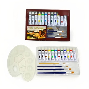 Kit de Pintura <span class=keywords><strong>al</strong></span> Óleo Premium, Tubos Vibrantes de 12 ml, Juego de Colores <span class=keywords><strong>al</strong></span> Óleo No Tóxicos de Calidad Artística con Bandeja de Mezcla para Estudiantes de Bellas Artes - Product Image 2