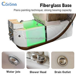 Sillón de Pedicura para Masaje de Lujo con Spa para Pies, Eléctrico y de Piel Anti-Acetona para Salón de Uñas - Product Image 6