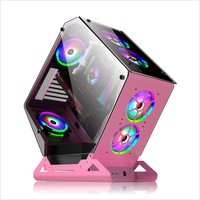 Internet Cafe E-Sports Water-Cooled ATX Full Tower Gaming Case Special-Shaped Open Tempered Glass Side-Transparent Desktop Stock