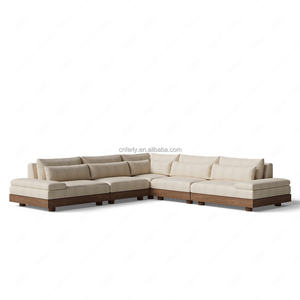 FERLY Set di <span class=keywords><strong>Divani</strong></span> <span class=keywords><strong>Moderni</strong></span> Americani di Alta Qualità, Combinazione Profonda a Forma di L <span class=keywords><strong>con</strong></span> Spazio di Archiviazione per Soggiorno - Product Image 5