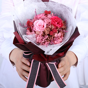 Beautiful Real Preserved Rose Bouquet-Romantic <strong>Gift</strong> <strong>Box</strong> for Father's Day <strong>Easter</strong> &amp; Graduation Home Decor - Product Image 2