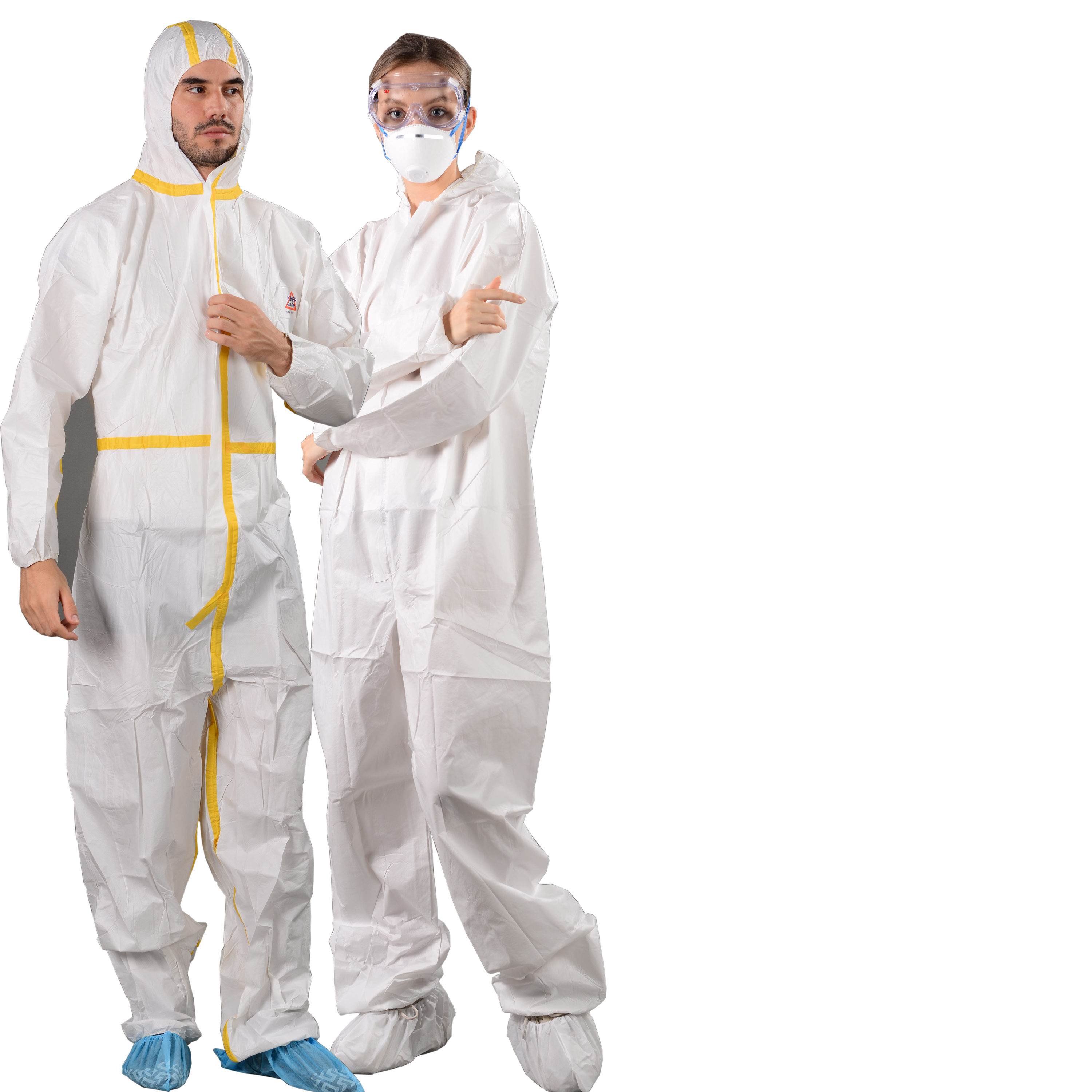 TOPMED одноразовый дешевый светоотражающий нетканый защитный комбинезон, водонепроницаемый микропористый легкий комбинезон с капюшоном