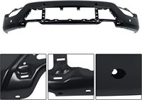 Kit de pare-chocs avant en plastique Topzonauto pour F-150 2021-2023 avec grille à fixation par boulons, support de plaque d'immatriculation et garnitures
