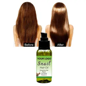 Hot Selling Organic Hair Care Products Rrpair Conditioner Oil Private Label Essential Snail Oil For Hair