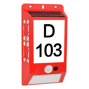 โคมไฟติดผนังกลางแจ้งแบบกันน้ำ IP65 พร้อมไฟ LED ตัวเรือน ABS ใช้พลังงานแสงอาทิตย์ ป้ายเลขที่บ้านพร้อมไฟ 8+88 ตัวเลข - Product Image 1