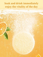 Vitamine C Blanchiment de la peau Orange Douce pilules Suppléments Saveur Comprimés effervescents à la vitamine C Comprimés VC Ca Fe Zn Se