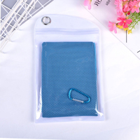 Serviette rafraîchissante en microfibre pour la gym, le golf et le yoga, à refroidissement instantané, fabrication en gros, technique tissée, logo personnalisé accepté