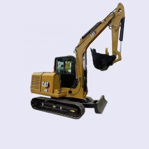 Miniexcavadora excavadora sobre orugas Caterpillar CAT305.5D5 ton Usada con equipo de excavación de cubos 0,22 CBM