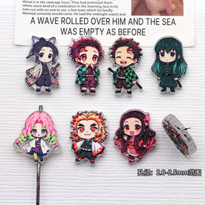 Bolígrafo de acrílico DIY con diseño de dibujos animados, estilo Q, estilo anime japonés, con cuentas redondas - Product Image 1
