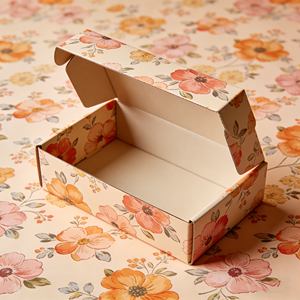 Emballage cadeau personnalisé pour tampons, emballage écologique en matériaux recyclés, carré, brun, kraft, ondulé, portable, éponge - Product Image 4