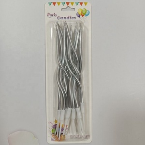 Vela <span class=keywords><strong>de</strong></span> cumpleaños creativa para hornear, vela curva colorida para pastel <span class=keywords><strong>de</strong></span> cumpleaños, venta al por mayor - Product Image 4