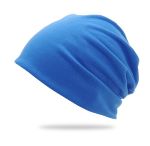 <span class=keywords><strong>Bonnet</strong></span> fin et souple en tricot, couleur unie, pour le sommeil, la chimiothérapie, en coton, style décontracté et tombant - Product Image 1