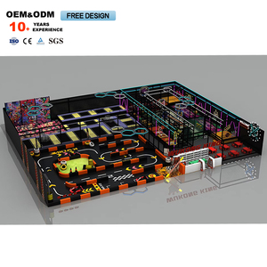 Best Indoor Playground Customized 500-1000 Square Meter Adults' Amusement <b>Trampoline</b> Park Manufacturer - Product Image 3