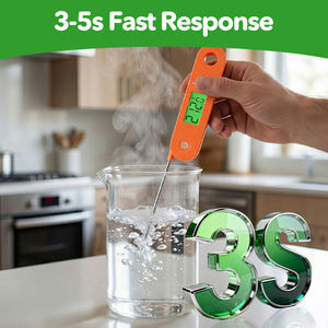 Haute précision ±1 ℃   Thermomètre alimentaire avec sonde 304, marche/arrêt automatique, réponse en 3-5 secondes pour barbecue, four, friteuse à air - Product Image 6