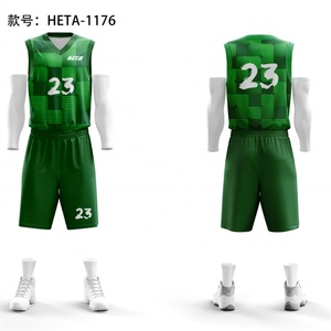 Maillots de basket-ball personnalisés en gros pour équipes, séchage rapide, haute qualité, grandes tailles, ensemble de maillots de basket-ball avec logo personnalisé - Product Image 5