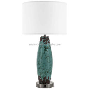 Lampe de table en verre avec prise électrique pour la décoration de la maison, chambre à coucher, hall d'hôtel, chambre d'hôtel - Product Image 2