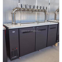 Équipement de restauration professionnel en acier inoxydable, Kegerator distributeur de bière à refroidissement par air, 12 fûts, 620L pour bar